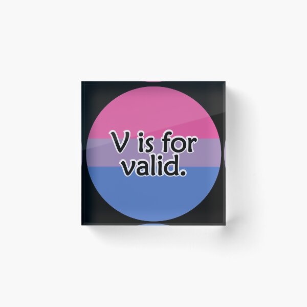 Item preview, Copy of V is for VALID (Bisexual/Biromantic) designed and sold by QueerShop.