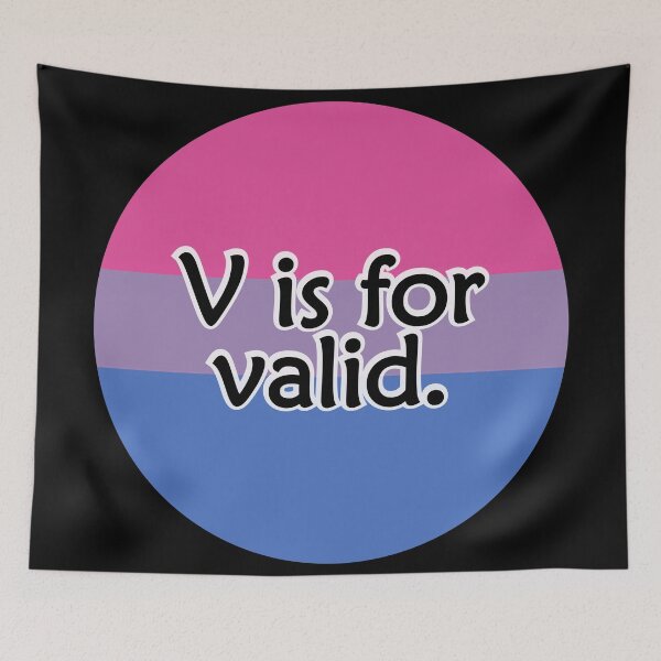 Item preview, Copy of V is for VALID (Bisexual/Biromantic) designed and sold by QueerShop.