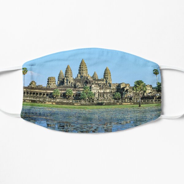 Angkor Wat and its reflection in the lake - Cambodia Mask