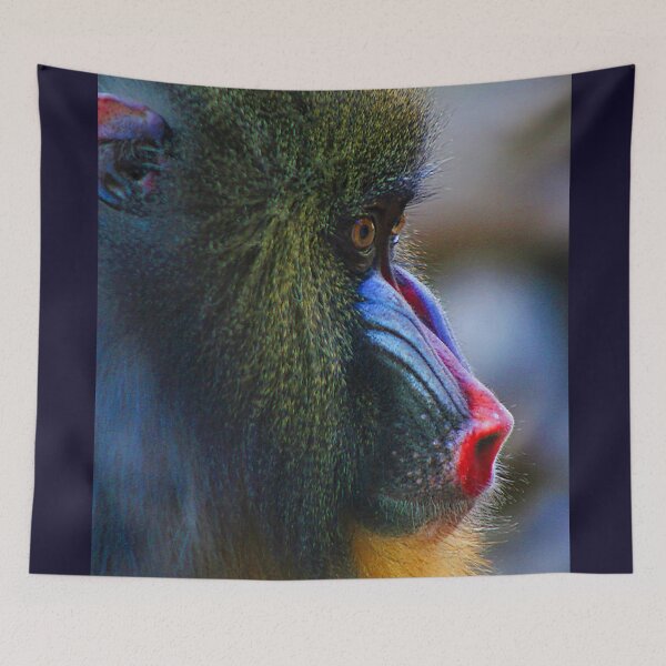 Item preview, Colorful Mandrill Profile designed and sold by thedvguy.
