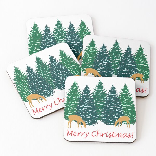 Item preview, Merry Christmas Trees and Deer designed and sold by judgeart.