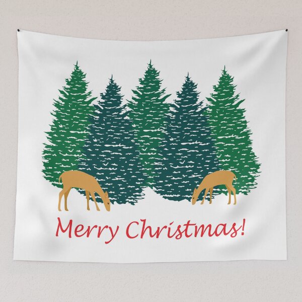 Item preview, Merry Christmas Trees and Deer designed and sold by judgeart.
