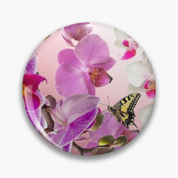 Artikelvorschau, Orchideen rosa und weiß entworfen und verkauft von Hurasham.