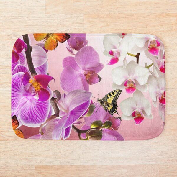 Artikelvorschau, Orchideen rosa und weiß entworfen und verkauft von Hurasham.