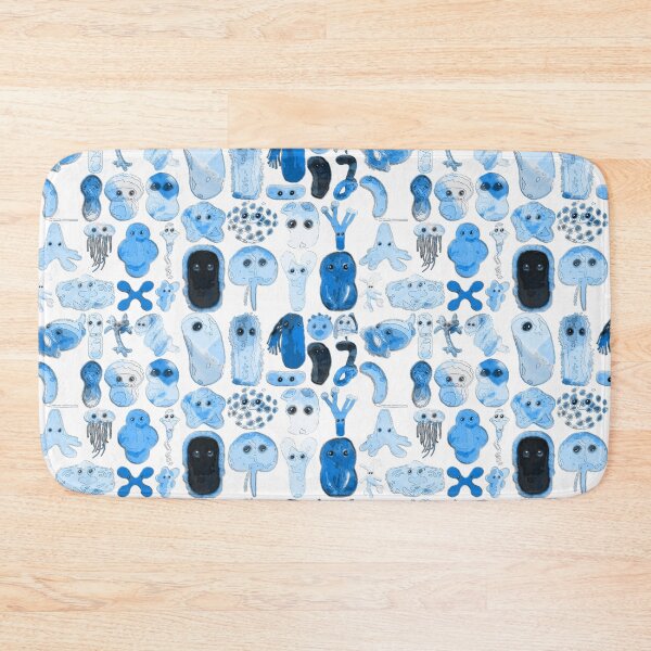 Item preview, Blue Rainbow microbes designed and sold by HeckaDoodleDo.