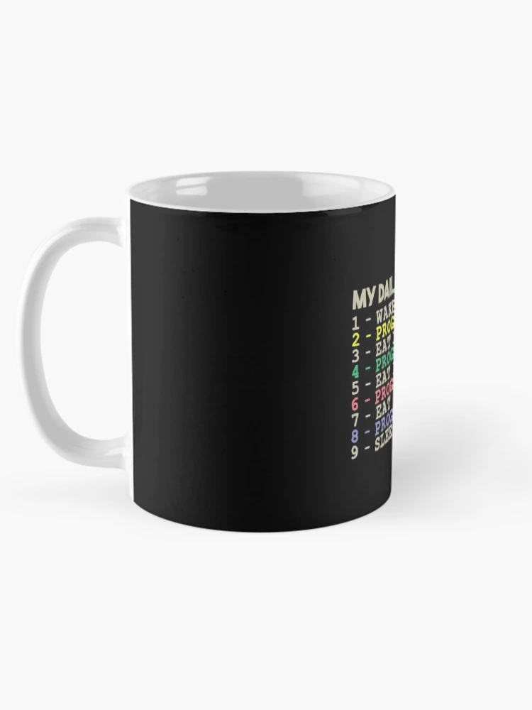 Thumbnail 5 of 6, Coffee Mug, My Daily Routine, Programming, Funny Cool Developer Daily Routine designed and sold by awesomedraw.