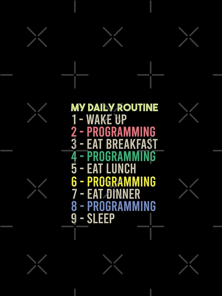 Thumbnail 5 of 5, A-Line Dress, My Daily Routine, Programming, Funny Cool Developer Daily Routine designed and sold by awesomedraw.