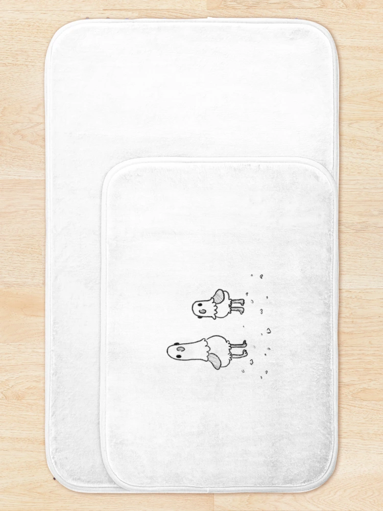 Thumbnail 5 of 6, Bath Mat, Pigeon pair designed and sold by RockingRiley.