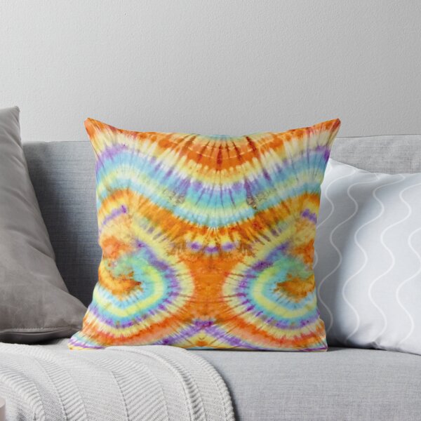 Item preview, Orange, Purple, Blue and Yellow Double Spiral Tie Dye Design designed and sold by Andrew Morrell.