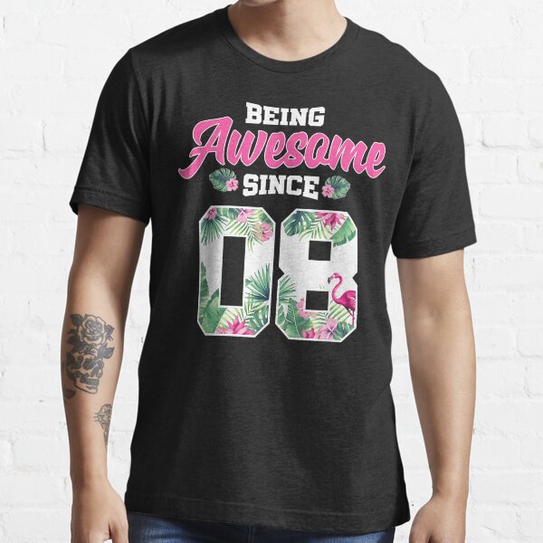 BHTHUI Awesome Since 2008 12th Birthday Im A October Girl 2008 T-Shirt Women