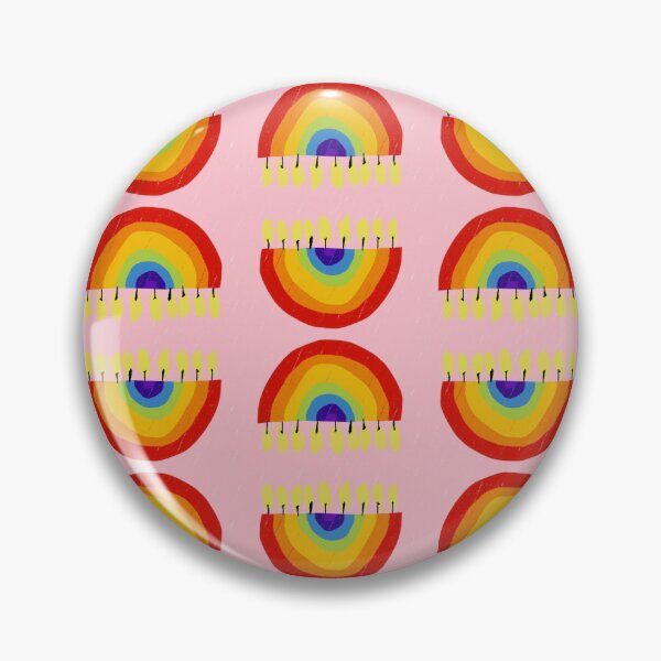 Item preview, Rainbow Chanukiah Light Pink designed and sold by TillaCrowne.