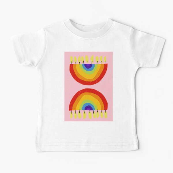 Item preview, Rainbow Chanukiah Light Pink designed and sold by TillaCrowne.