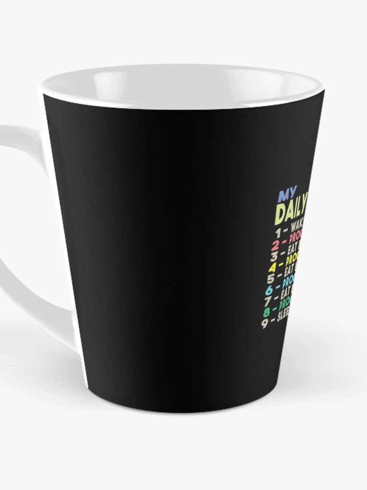 Thumbnail 3 of 4, Coffee Mug, My Daily Routine, Programming, Funny Cool Developer Daily Routine designed and sold by awesomedraw.
