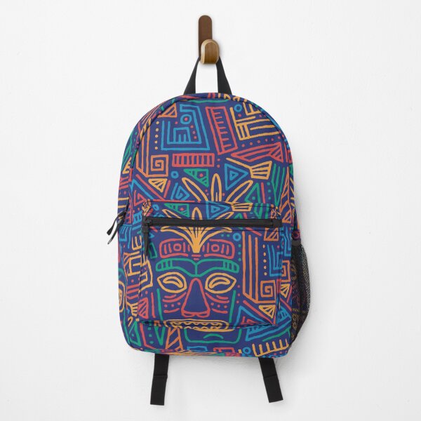 Item preview, Hawaiian Tiki Tribal Mask Pattern designed and sold by Vector Scout Lab.