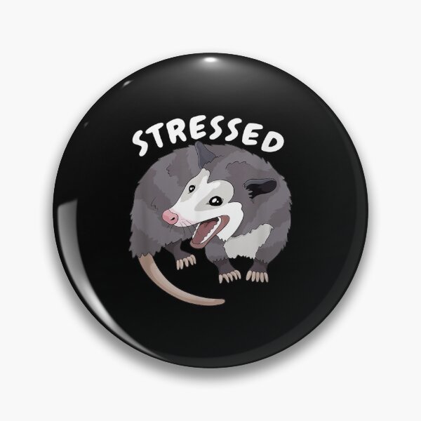 Item preview, Funny Stressed Possum Trash Opossum Introvert Meme designed and sold by JanelAmico.