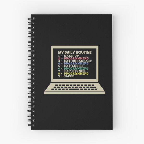 Item preview, My Daily Routine, Programming, Funny Cool Developer Daily Routine designed and sold by awesomedraw.