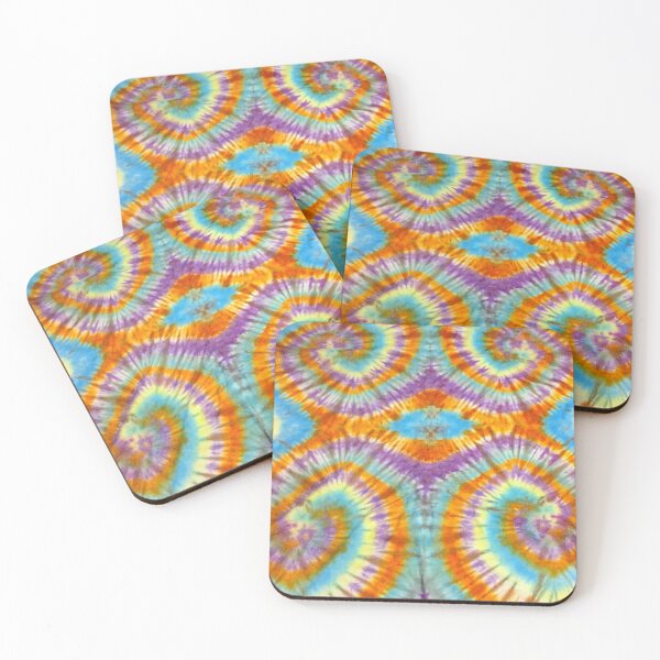 Item preview, Orange, Purple, Blue and Yellow 4 Spiral Tie Dye Design designed and sold by Andrew Morrell.