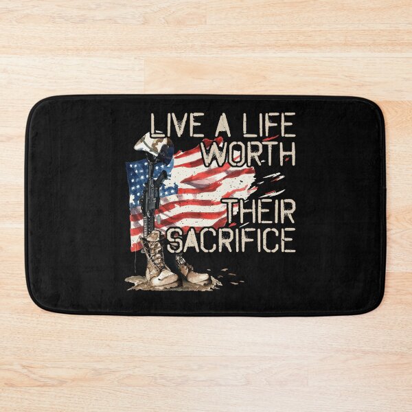 Item preview, Live A Life Worth Their Sacrifice - US Veterans Day - Vets designed and sold by Dressed For  Duty.