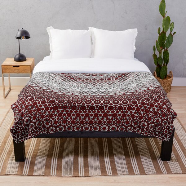 Item preview, Maroon Sindhi Ajrak Pattern Design designed and sold by mrhighsky.