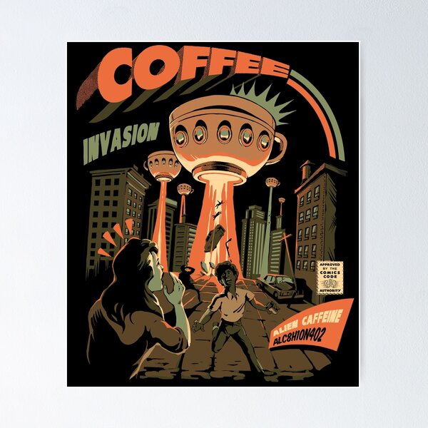 Artikel-Vorschau von Kaffee-Invasion, designt und verkauft von Ilustrata®.