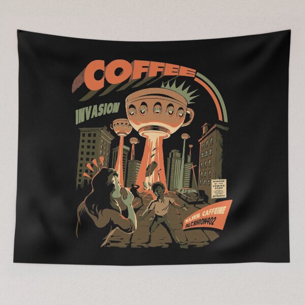 Item preview, Coffee Invasion designed and sold by Ilustrata®.