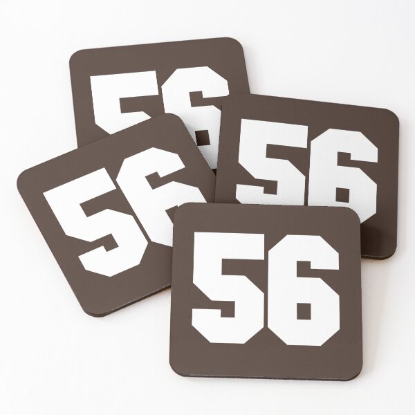 Item preview, 56 Number Cleveland Sports Fifty-Six Brown Jersey designed and sold by HelloFromAja.