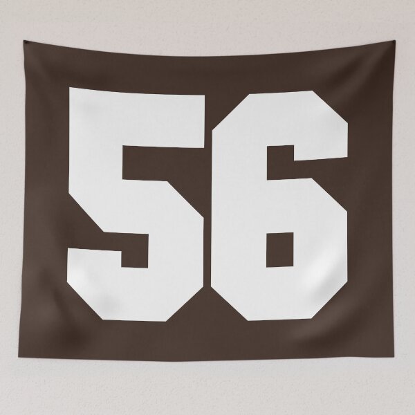 Item preview, 56 Number Cleveland Sports Fifty-Six Brown Jersey designed and sold by HelloFromAja.