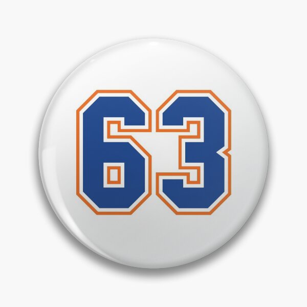 Item preview, Sixty-Three Jersey Number Sports 63 designed and sold by HelloFromAja.