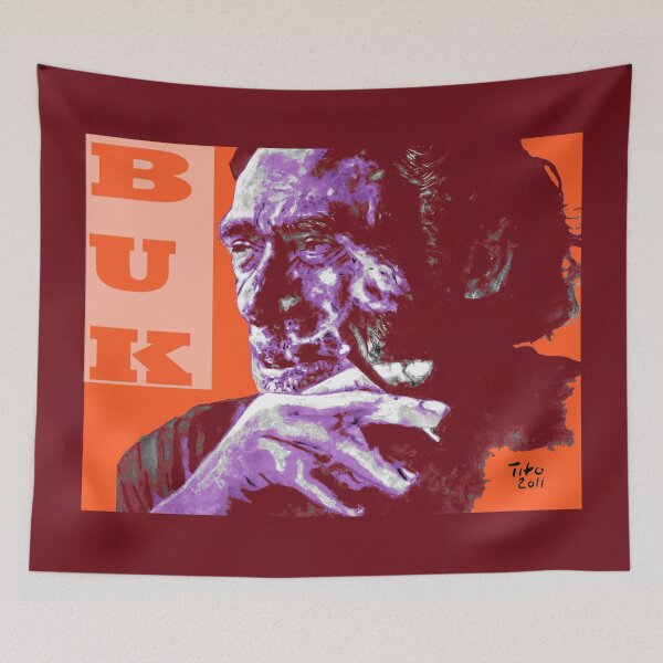 Item preview, Charles Bukowski - PopART designed and sold by ARTito.