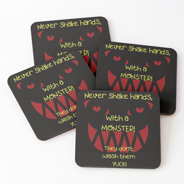 Item preview, Never shake hands with a monster designed and sold by amy greaves.