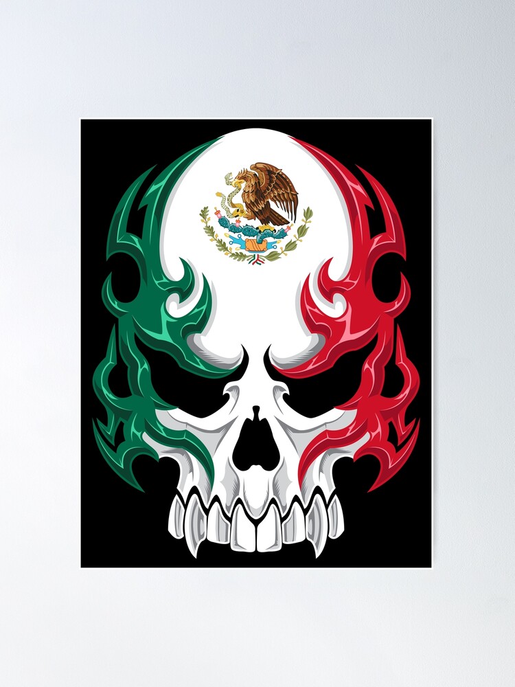 Mexico Skull Custom Baseball Jersey