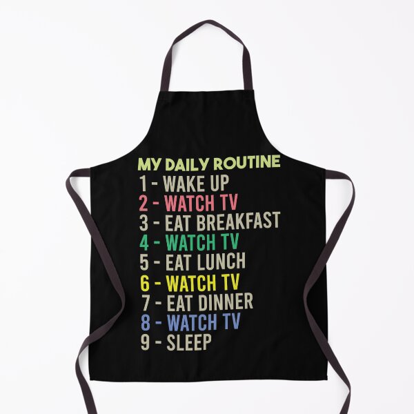 Item preview, My Daily Routine, Watch TV, Funny Cool Daily Routine designed and sold by awesomedraw.