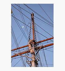 Mast & Moon Photographic Print
