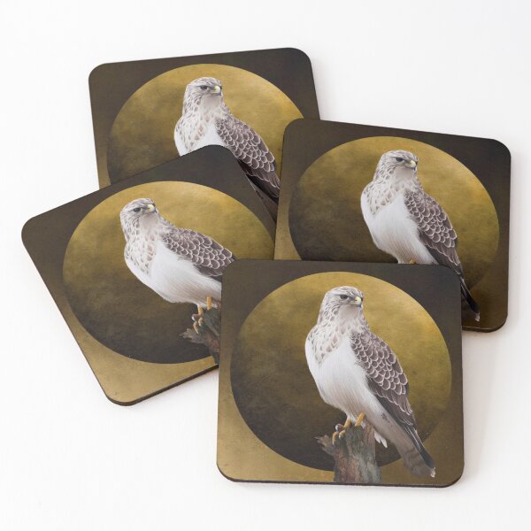 Item preview, Common buzzard bird background illustration designed and sold by nightlyforest.
