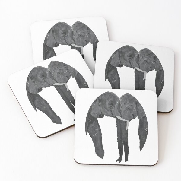 Item preview, Two elephants hugging each other! gift idea designed and sold by chrisma_peinture.