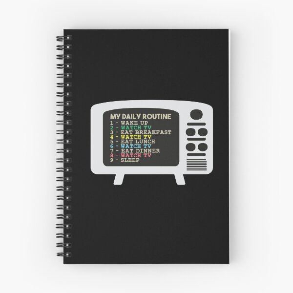 Item preview, My Daily Routine, Watch TV, Funny Cool Daily Routine designed and sold by awesomedraw.