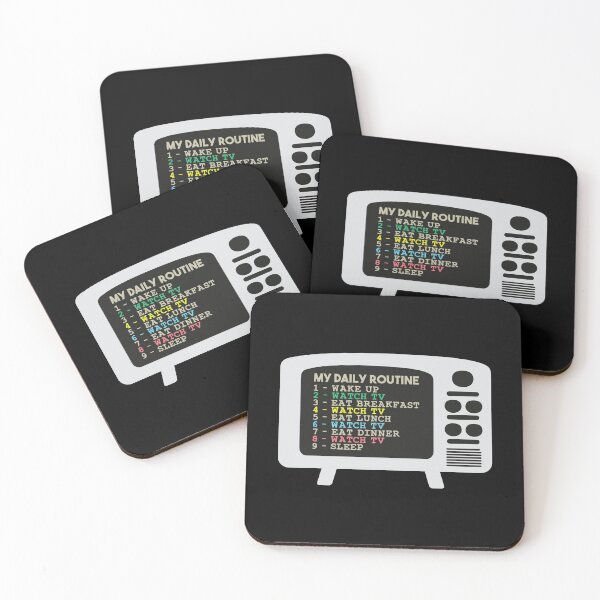 Item preview, My Daily Routine, Watch TV, Funny Cool Daily Routine designed and sold by awesomedraw.