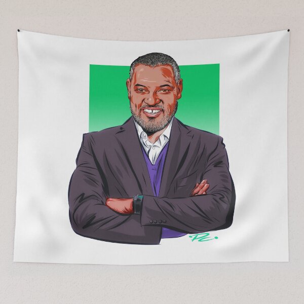 Item preview, Laurence Fishburne - An illustration by Paul Cemmick designed and sold by TIGERDAVER.