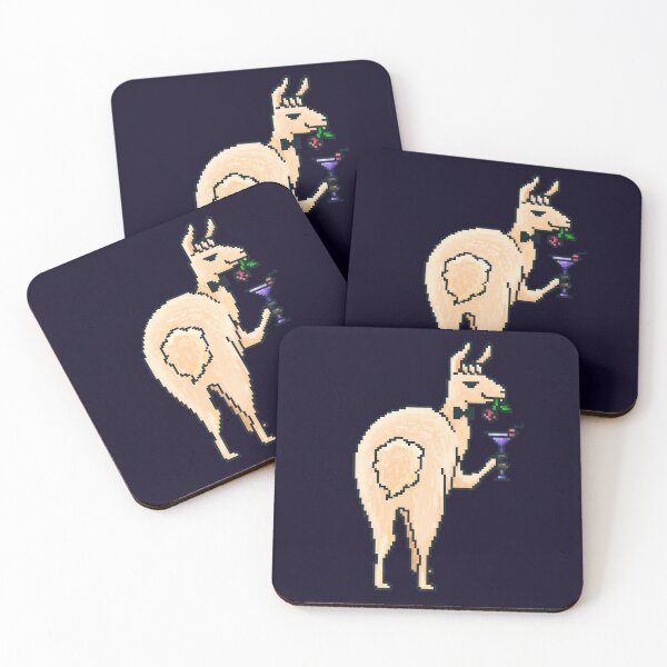 Item preview, Cool llama at cocktail party designed and sold by AlbinoSnowman.