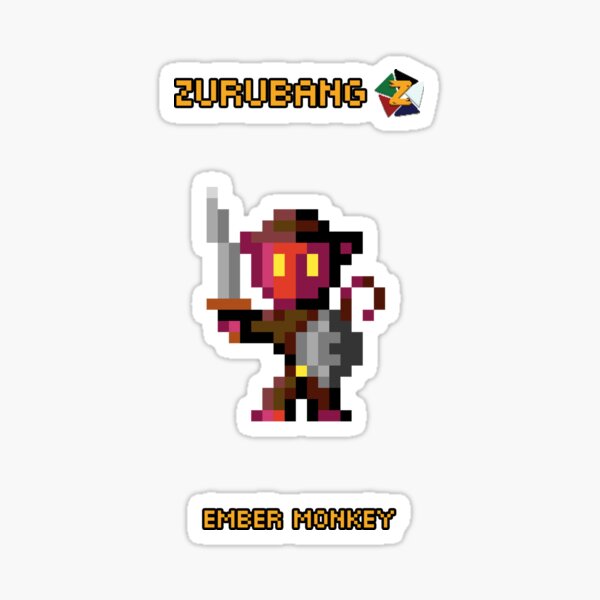 Ember Monkey - Zurubang Sticker