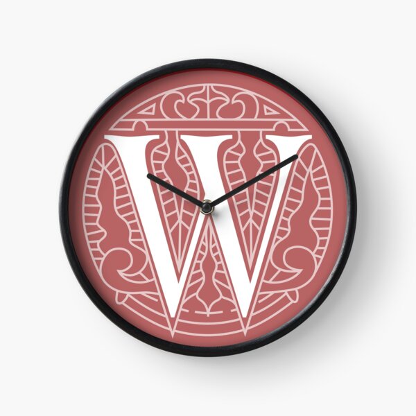 WesterosCraft Circle Logo Pale Red Clock