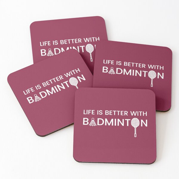 Item preview, Life is Better with Badminton Gift for Badminton Players designed and sold by Hopscotch Shop Designs.