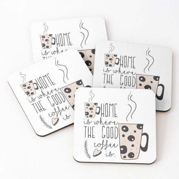 Item preview, Home is where the good coffee is  designed and sold by ElenaDanilo.