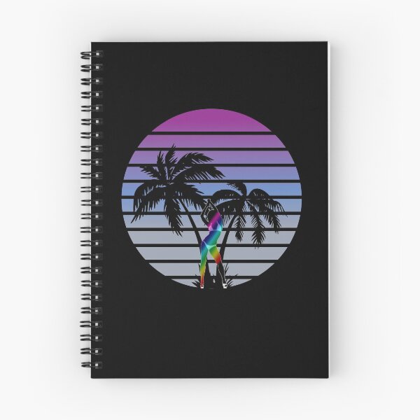 Item preview, synth wave babe 80s miami style palms designed and sold by RisingTE.