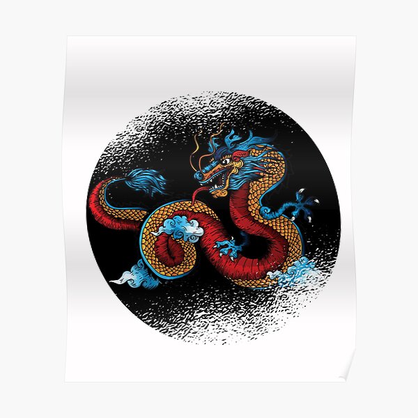 Download Gold Dragon Funny Posters Redbubble