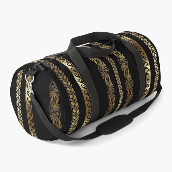 Item preview, Gold Greek Key Striped Pattern designed and sold by Yiorgos Designs.
