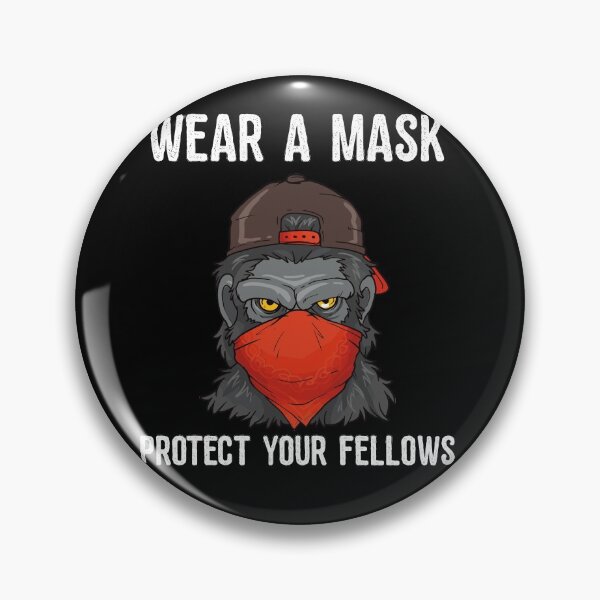 Item preview, Wear A Mask Protect Your Fellows Masked Gorilla Quarantine   designed and sold by BornDesign.