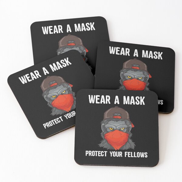 Item preview, Wear A Mask Protect Your Fellows Masked Gorilla Quarantine   designed and sold by BornDesign.