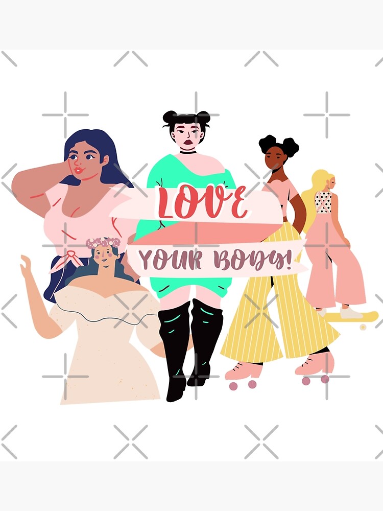 Love Your Body! Positive Body Image Art | Poster