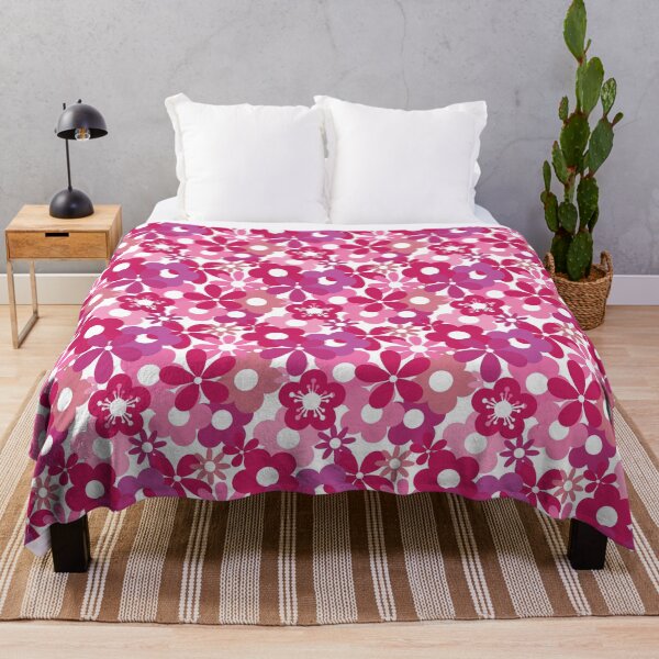 Item preview, Beautiful Reds Flower Power Seamless Pattern Print designed and sold by ClaudiaFlores.